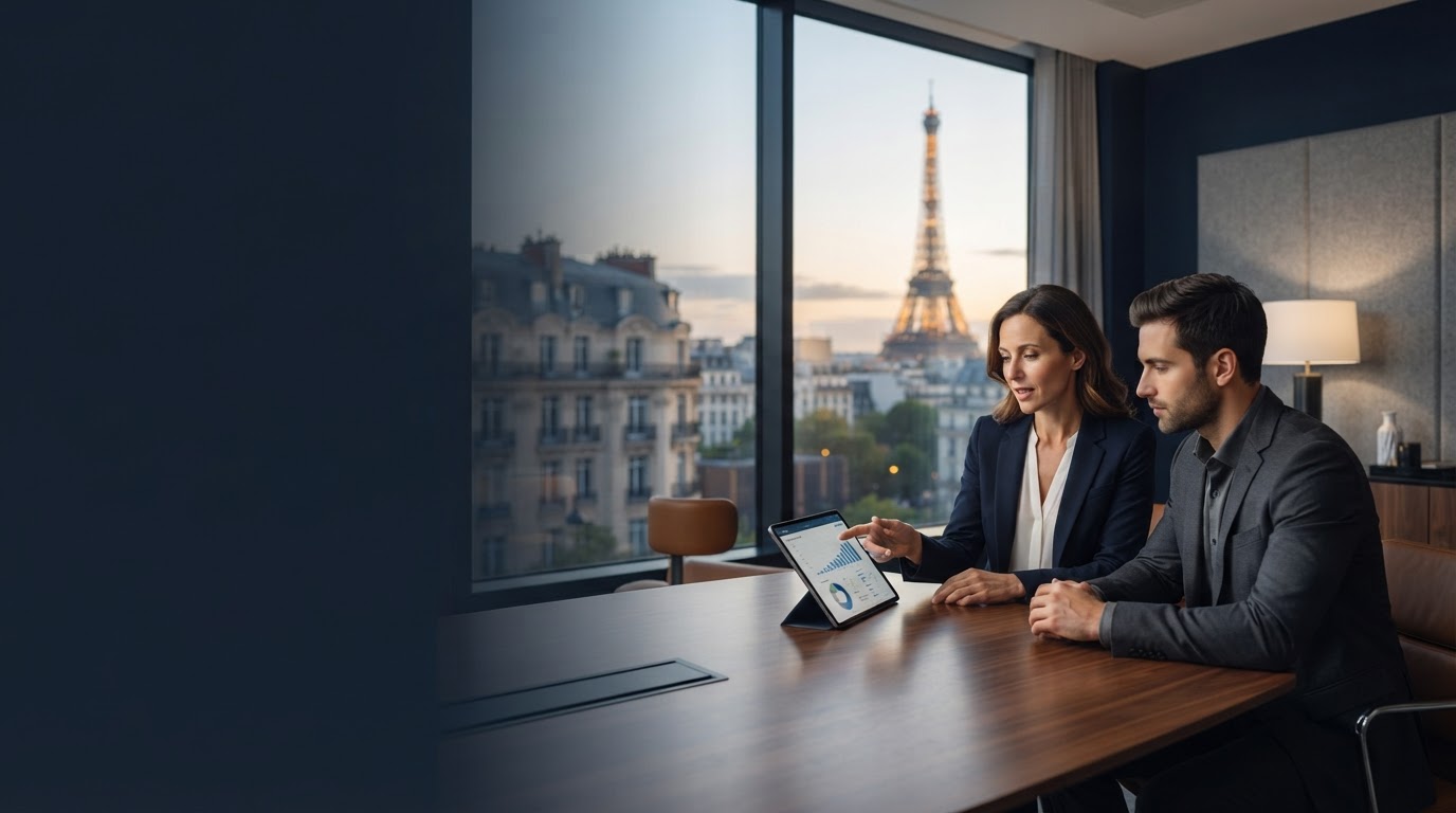 BitSoft360 — tableau de bord d'analyse financière consulté par un parent